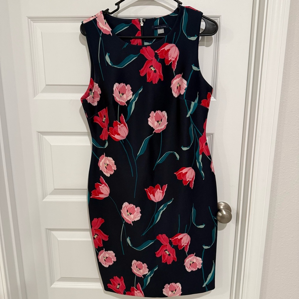 Tommy Hilfiger Women's Scuba Crepe Sheath Dress